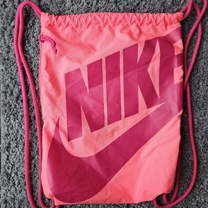 Nike Pink Drawstring Bag